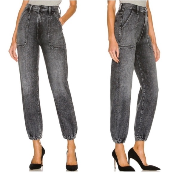 Mother The Wrapper Patch Springy Ankle Jeans in Train Wreck Size 23 - Picture 2 of 16